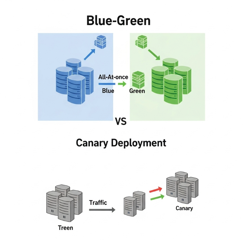 Blue-Green vs Canary Deployment Explained