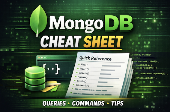 MongoDB Cheat Sheet: 100+ Commands with Real Examples