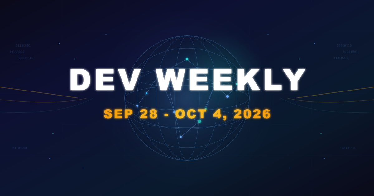 Dev Weekly Sep 28-Oct 4, 2026: OpenAI DevDay, Claude Sonnet 5.5, SvelteKit 3, Gitea 28
